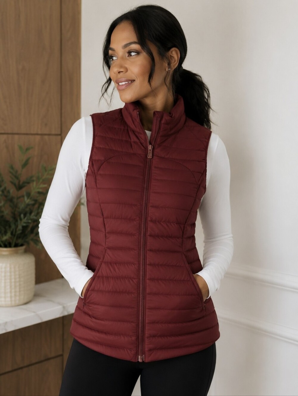 NWT- LuLuLemon Athletica Pack It Down Vest - Size 2 - Picture 2 of 6